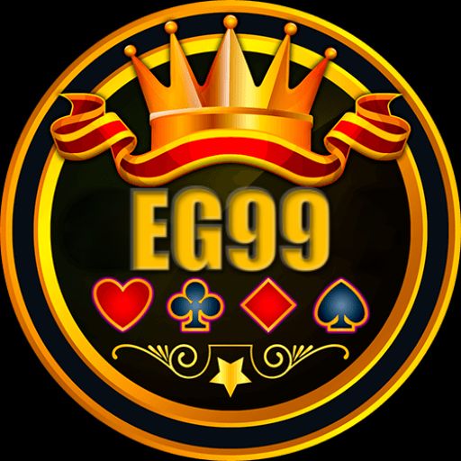 EG99 themed cartoon characters with coins and a mobile gaming atmosphere